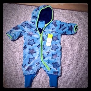 Fleece baby winter one piece